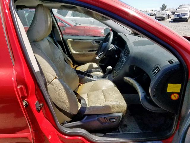 YV1RH527452451204 - 2005 VOLVO S60 R RED photo 5