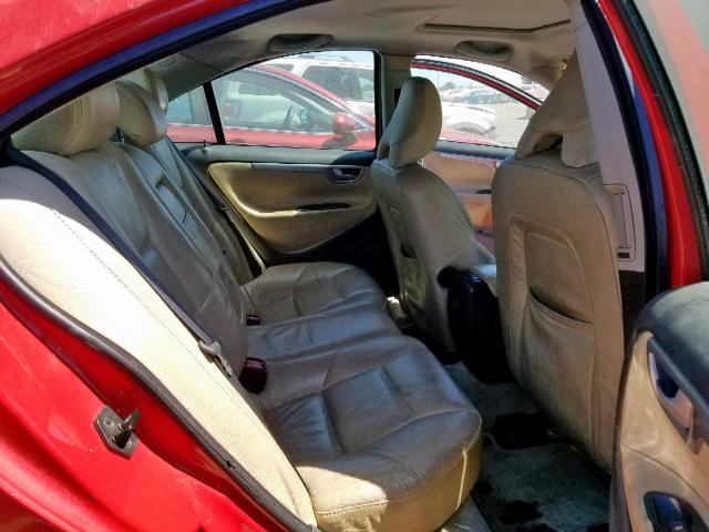 YV1RH527452451204 - 2005 VOLVO S60 R RED photo 6