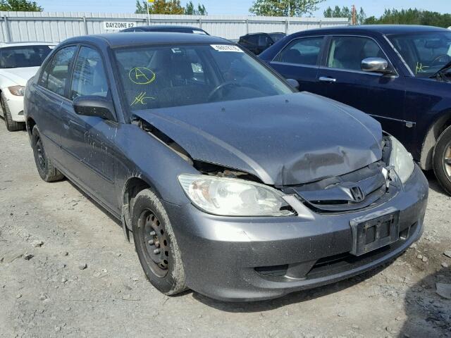 2HGES163X5H011941 - 2005 HONDA CIVIC DX V GRAY photo 1