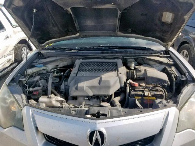 5J8TB2H25BA002141 - 2011 ACURA RDX SILVER photo 7