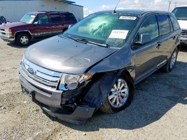 2FMDK3JC2ABA68463 - 2010 FORD EDGE SEL SILVER photo 2