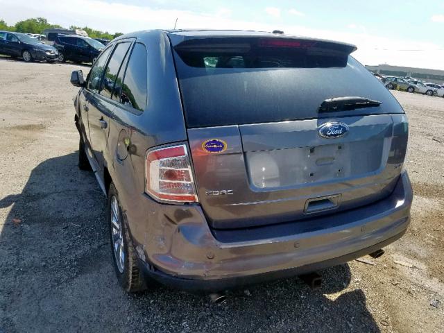 2FMDK3JC2ABA68463 - 2010 FORD EDGE SEL SILVER photo 3