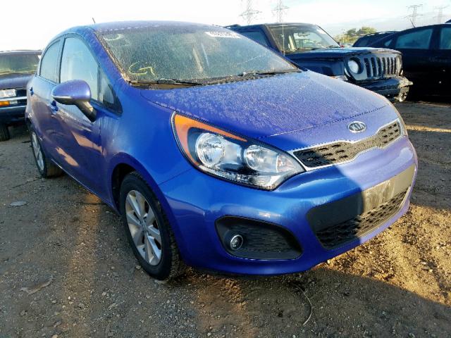 KNADN5A38D6130827 - 2013 KIA RIO EX BLUE photo 1