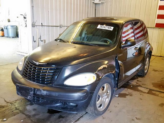 3C8FY68BX2T210217 - 2002 CHRYSLER PT CRUISER BLACK photo 2