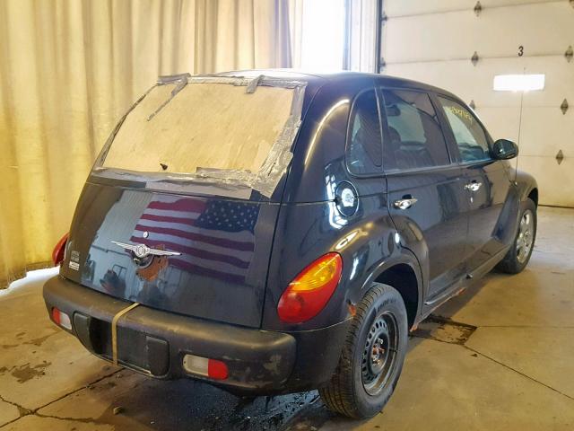 3C8FY68BX2T210217 - 2002 CHRYSLER PT CRUISER BLACK photo 4