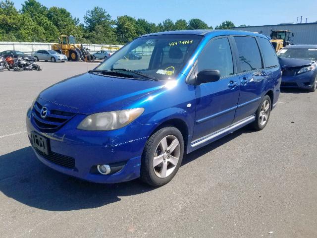 JM3LW28J640515988 - 2004 MAZDA MPV WAGON BLUE photo 2