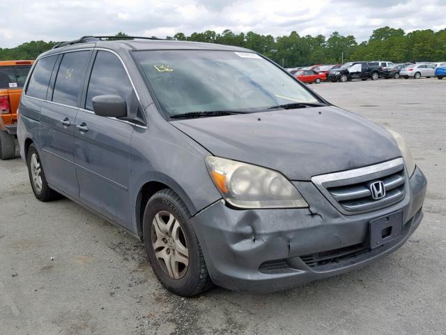 5FNRL38737B098261 - 2007 HONDA ODYSSEY EX GRAY photo 1