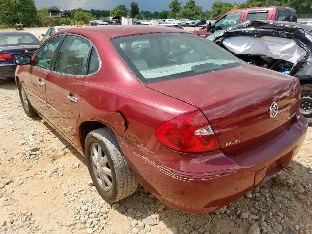 2G4WD582791109943 - 2009 BUICK LACROSSE C RED photo 3