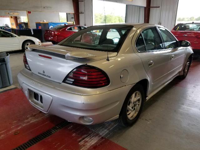1G2NF52E24M590523 - 2004 PONTIAC GRAND AM S SILVER photo 4