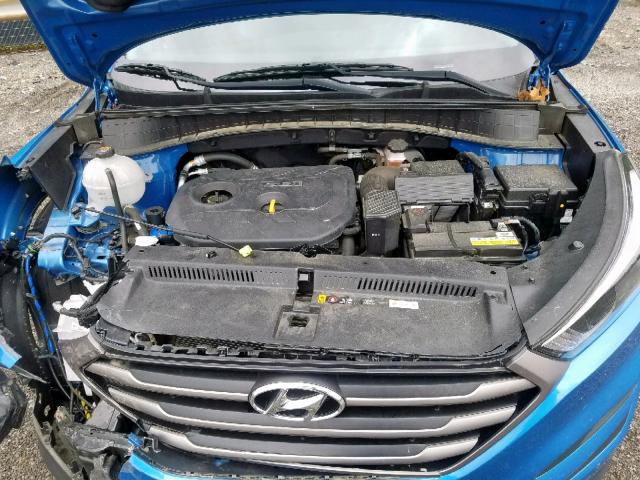 KM8J23A48GU237707 - 2016 HYUNDAI TUCSON SE BLUE photo 7