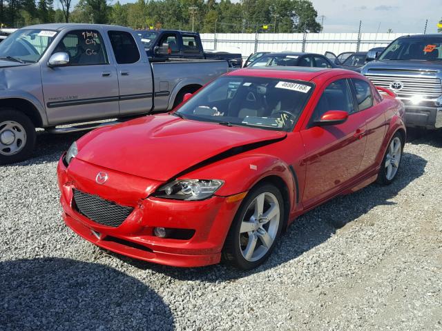 JM1FE173050159528 - 2005 MAZDA RX8 RED photo 2