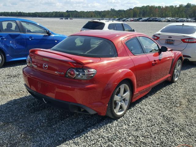 JM1FE173050159528 - 2005 MAZDA RX8 RED photo 4