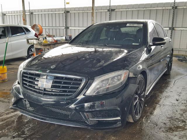 WDDUG8CB3FA195447 - 2015 MERCEDES-BENZ S 550 BLACK photo 2