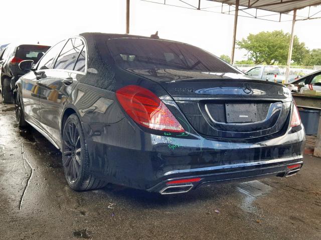 WDDUG8CB3FA195447 - 2015 MERCEDES-BENZ S 550 BLACK photo 3