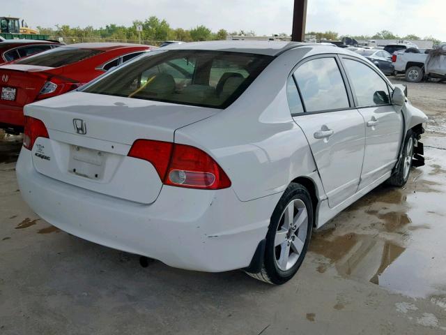 1HGFA16876L097538 - 2006 HONDA CIVIC EX WHITE photo 4