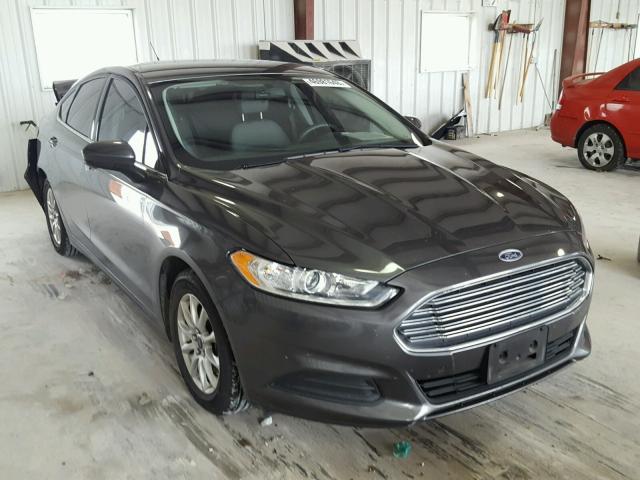 3FA6P0G76GR278779 - 2016 FORD FUSION S GRAY photo 1