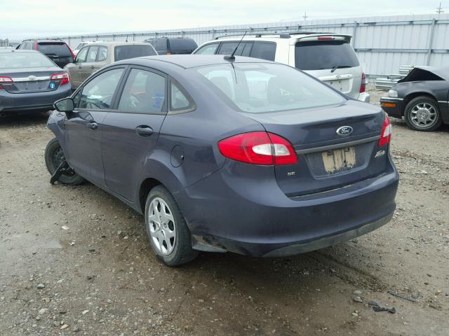 3FADP4BJ0DM146949 - 2013 FORD FIESTA SE GRAY photo 3