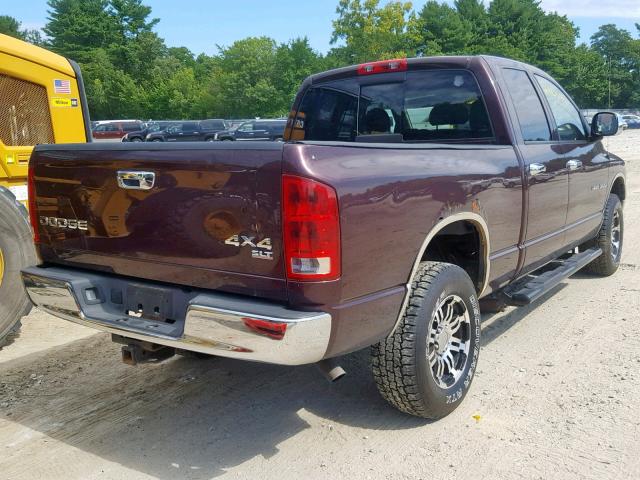 1D7HU18N24J154745 - 2004 DODGE RAM 1500 S RED photo 4