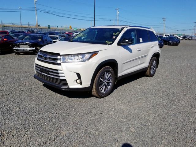 5TDJZRFH0KS590485 - 2019 TOYOTA HIGHLANDER WHITE photo 2