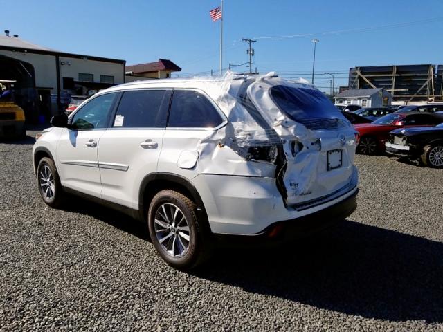 5TDJZRFH0KS590485 - 2019 TOYOTA HIGHLANDER WHITE photo 4