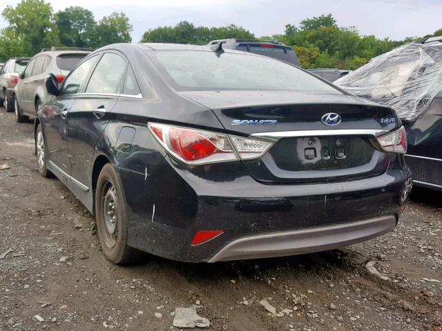 KMHEC4A48CA044327 - 2012 HYUNDAI SONATA HYB BLACK photo 3