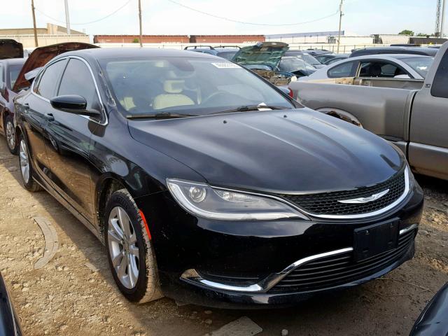 1C3CCCAB8FN753314 - 2015 CHRYSLER 200 LIMITE BLACK photo 1