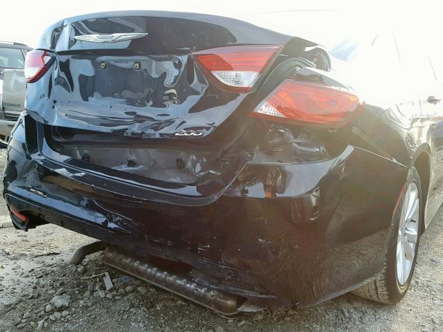 1C3CCCAB8FN753314 - 2015 CHRYSLER 200 LIMITE BLACK photo 9