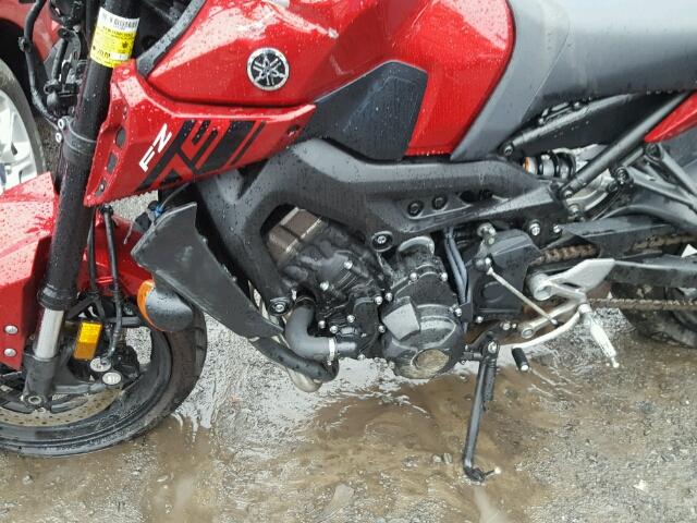 JYARN53E7HA001774 - 2017 YAMAHA FZ09 RED photo 7