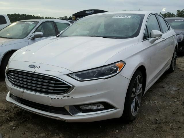 3FA6P0K98HR392082 - 2017 FORD FUSION TIT WHITE photo 2