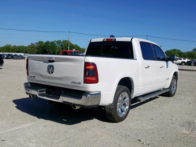 1C6SRFJT2KN643179 - 2019 RAM 1500 LARAM WHITE photo 4