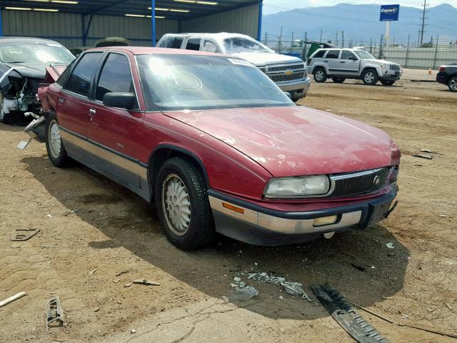 2G4WF54L9N1415318 - 1992 BUICK REGAL GRAN MAROON photo 1