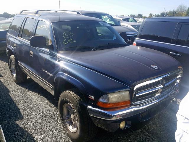 1B4HS28N4YF203536 - 2000 DODGE DURANGO BLUE photo 1