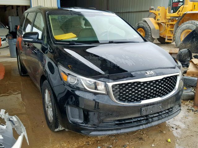 KNDMB5C10G6160898 - 2016 KIA SEDONA LX BLACK photo 1