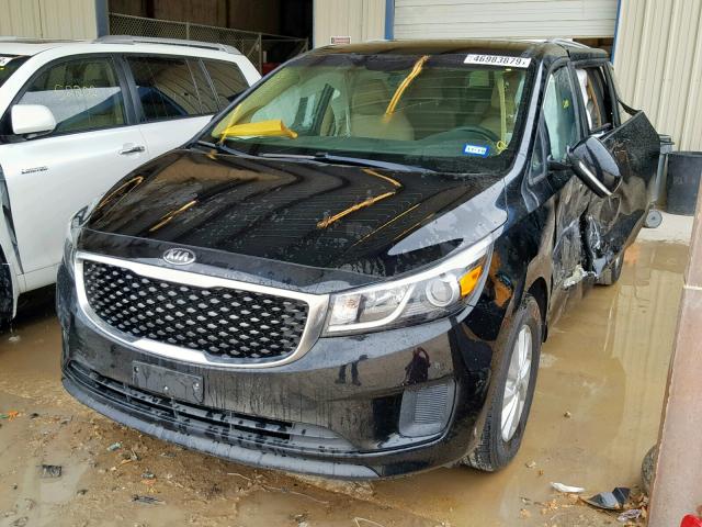 KNDMB5C10G6160898 - 2016 KIA SEDONA LX BLACK photo 2