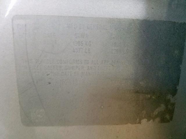 1G1ZH57B29F251318 - 2009 CHEVROLET MALIBU 1LT 银色 照片 10