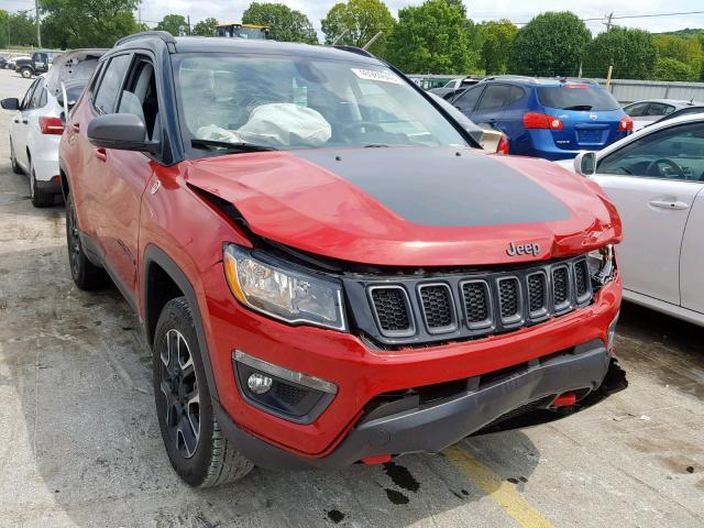 3C4NJDDB2KT595171 - 2019 JEEP COMPASS TR RED photo 1