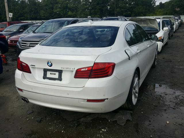 WBAFV3C51FD687041 - 2015 BMW 535 D WHITE photo 4