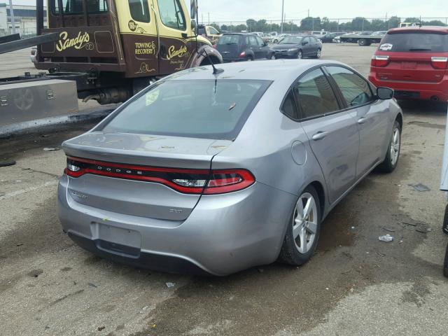 1C3CDFBB8FD227378 - 2015 DODGE DART SXT SILVER photo 4