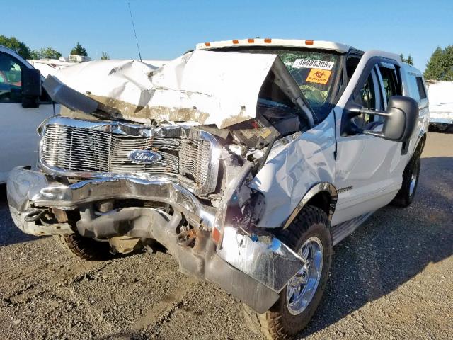 1FTSW31F31EA01692 - 2001 FORD F350 SRW S WHITE photo 2