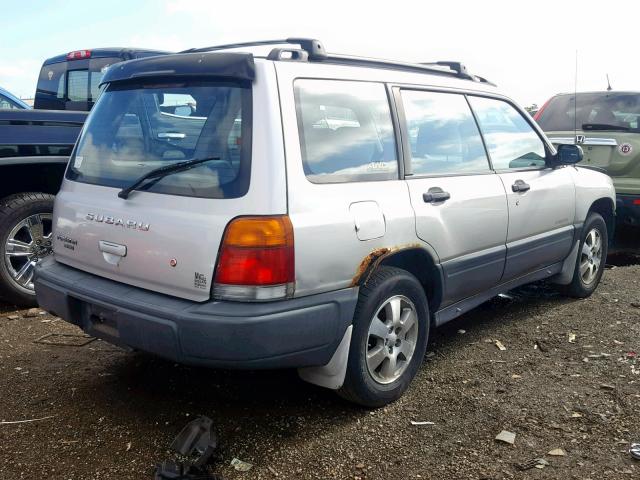 JF1SF6358XH748790 - 1999 SUBARU FORESTER L SILVER photo 4