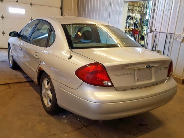 1FAFP55293A182136 - 2003 FORD TAURUS SES GRAY photo 3