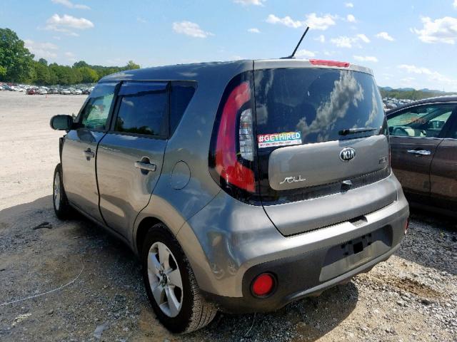 KNDJN2A2XK7023698 - 2019 KIA SOUL GRAY photo 3