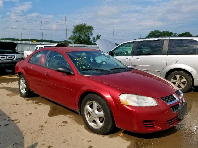 1B3EL46X66N244581 - 2006 DODGE STRATUS SX RED photo 1