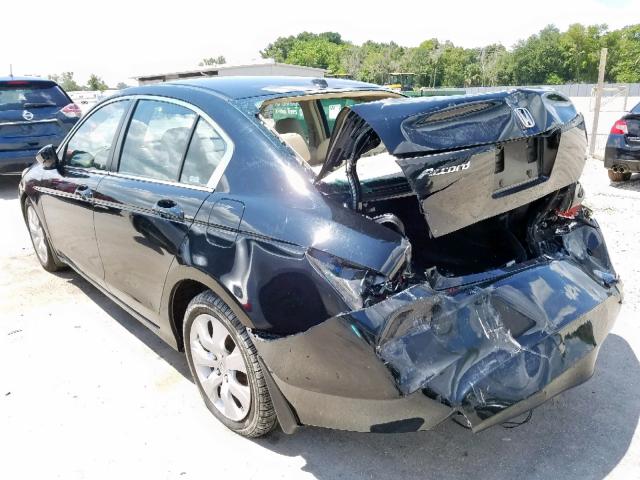 1HGCP26879A010129 - 2009 HONDA ACCORD EXL BLACK photo 3