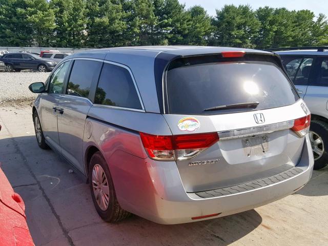 5FNRL5H28GB092651 - 2016 HONDA ODYSSEY LX SILVER photo 3