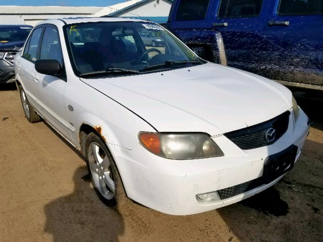 JM1BJ225231131004 - 2003 MAZDA PROTEGE DX WHITE photo 1