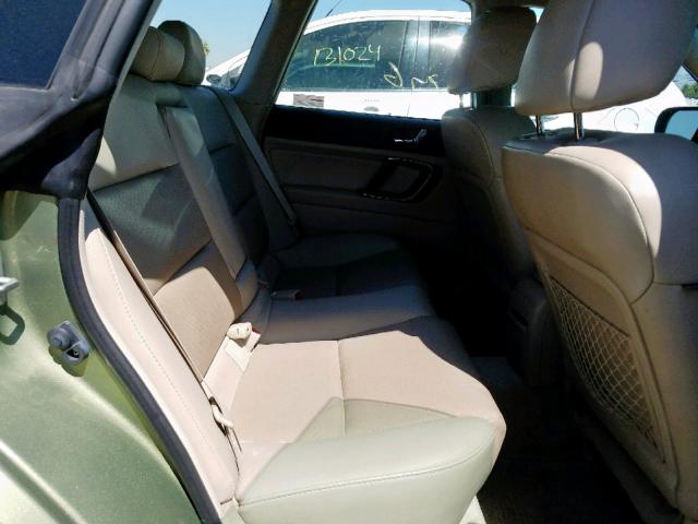 4S4BP86C364334167 - 2006 SUBARU LEGACY OUT GREEN photo 6