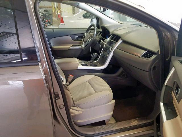 2FMDK4JCXEBA84308 - 2014 FORD EDGE SEL BROWN photo 5