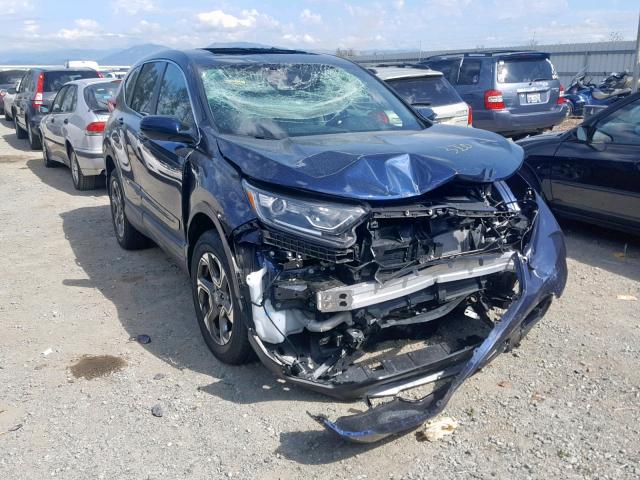 5J6RW2H52KA006018 - 2019 HONDA CR-V EX BLUE photo 1