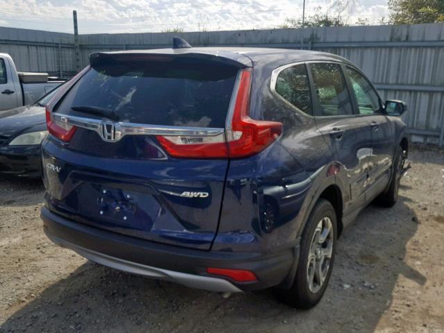 5J6RW2H52KA006018 - 2019 HONDA CR-V EX BLUE photo 4